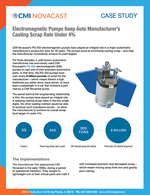 CMI Novacast auto manufacturer case study